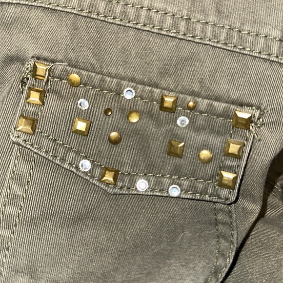 New Look Rhinestone Military Style Jacket - Picture 9 of 10